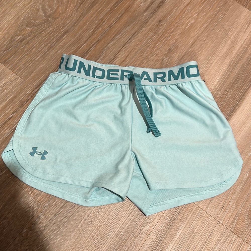 Girls size YM under armour shorts